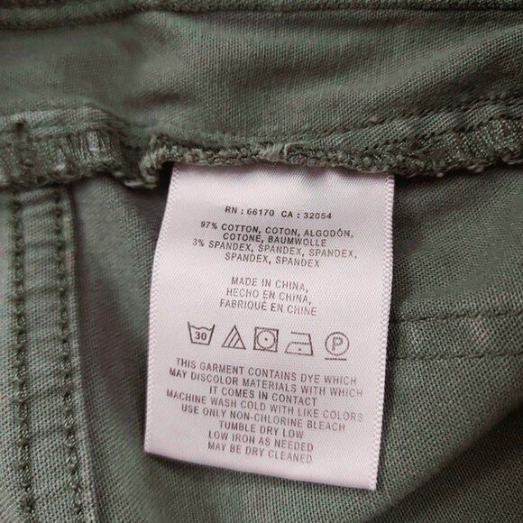 Anthropologie Pilcro Womens Jeans 25 Green Fit Ankle Slim Straight Stretch Denim - Picture 11 of 11